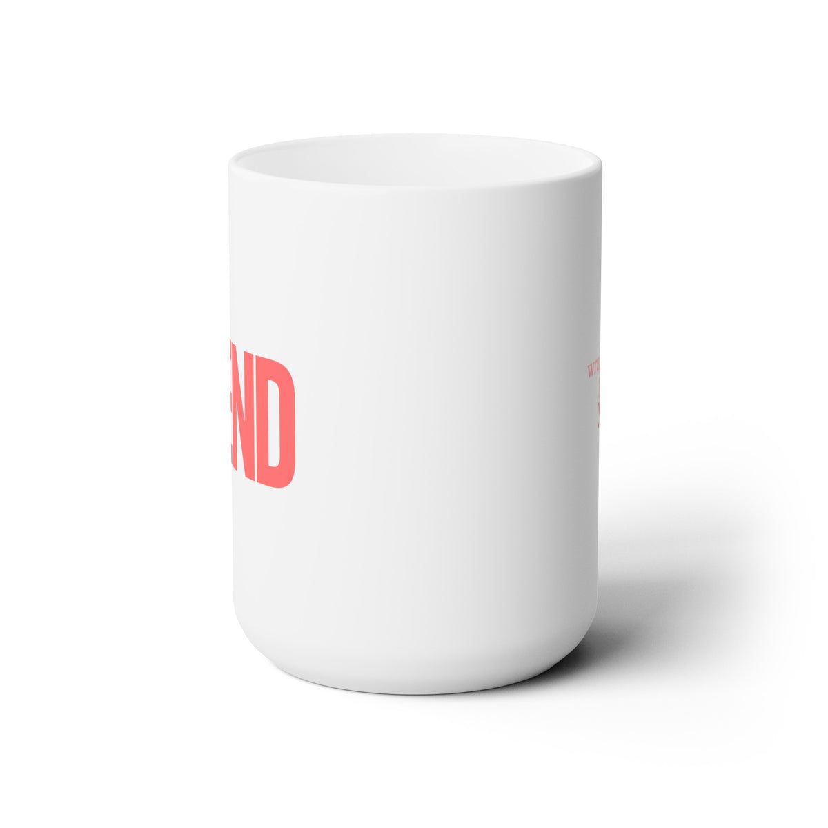 dearfriend-  WRAPPING ARMS AROUND YOU- Pink/ Red Ceramic Mug 15oz